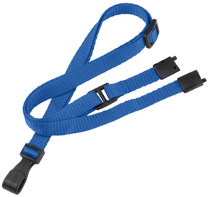 3/8'' Royal Blue Adjustable MicroWeave Lanyard