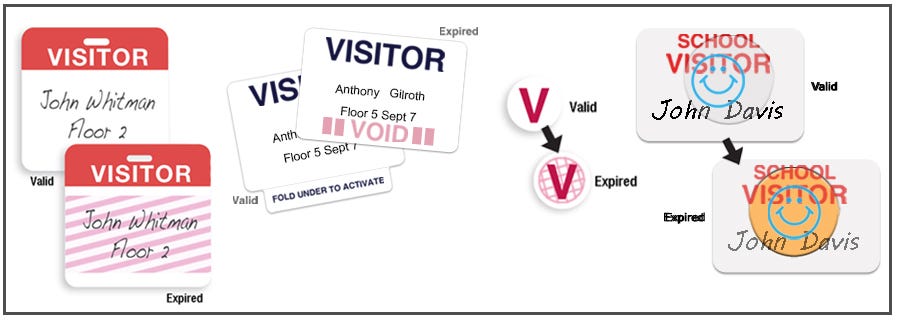 Expiring Visitor Badges