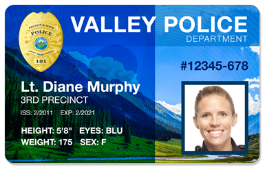 Example of a Police ID Card