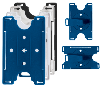 Rigid ID Holders with Built-in Badge Clip