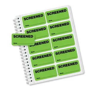 برچسب‌های پزشکی سبز روشن «Screened» - تعداد: ۵۰۰