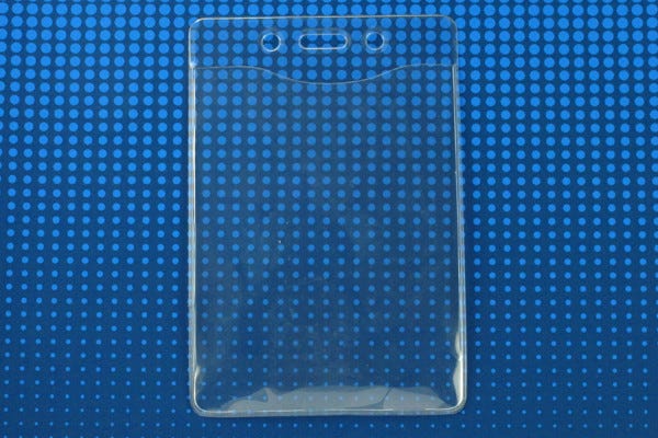 PureClear™ Vinyl Vertical Badge Holder, for 3" x 4" cards - 100 per pack