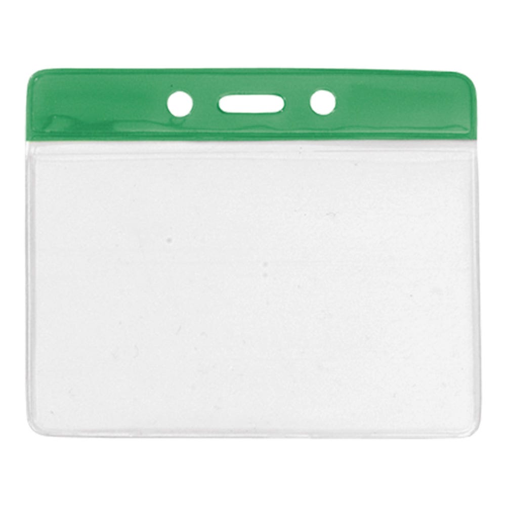 Green Bar - Horizontal - Government and Military Badge Holder - 100 per pack
