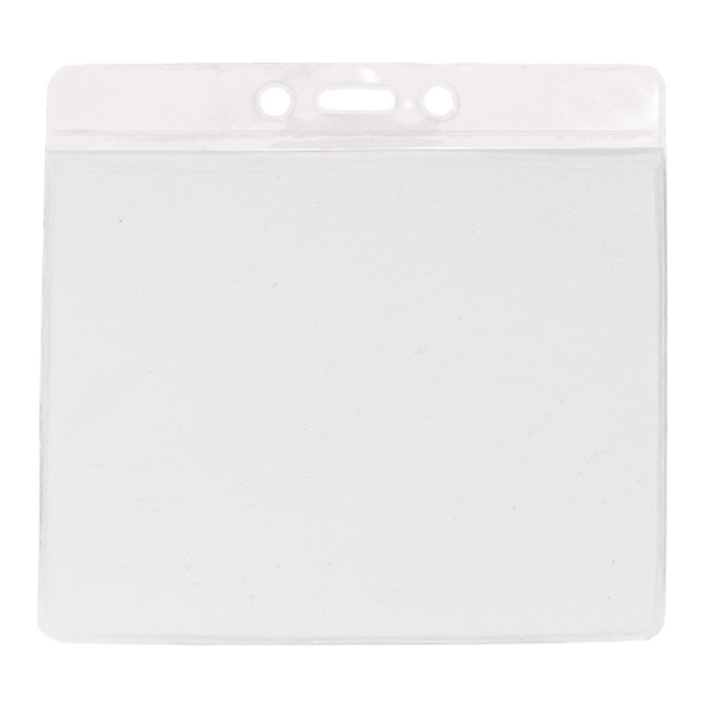 White Bar - Horizontal - Large Event Badge Holders - 100 per pack