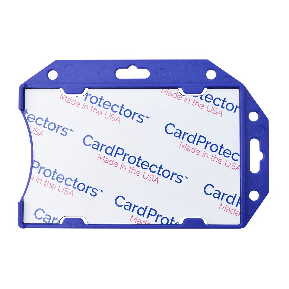 FIPS Approved - Blue Rigid Shielded Smart Card Holder - 50 per pack
