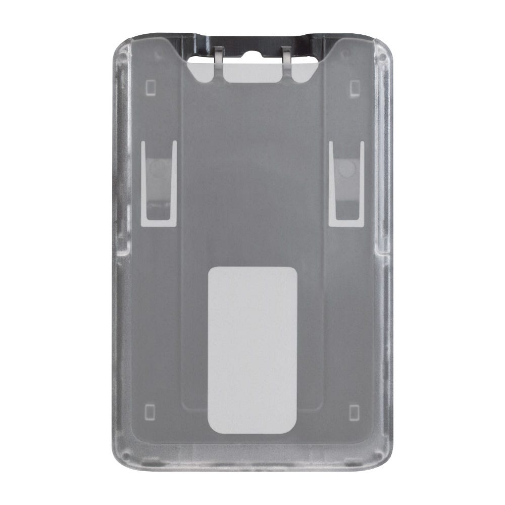 Black Frosted - Vertical - Rigid Plastic Badge Holder - 50 per pack