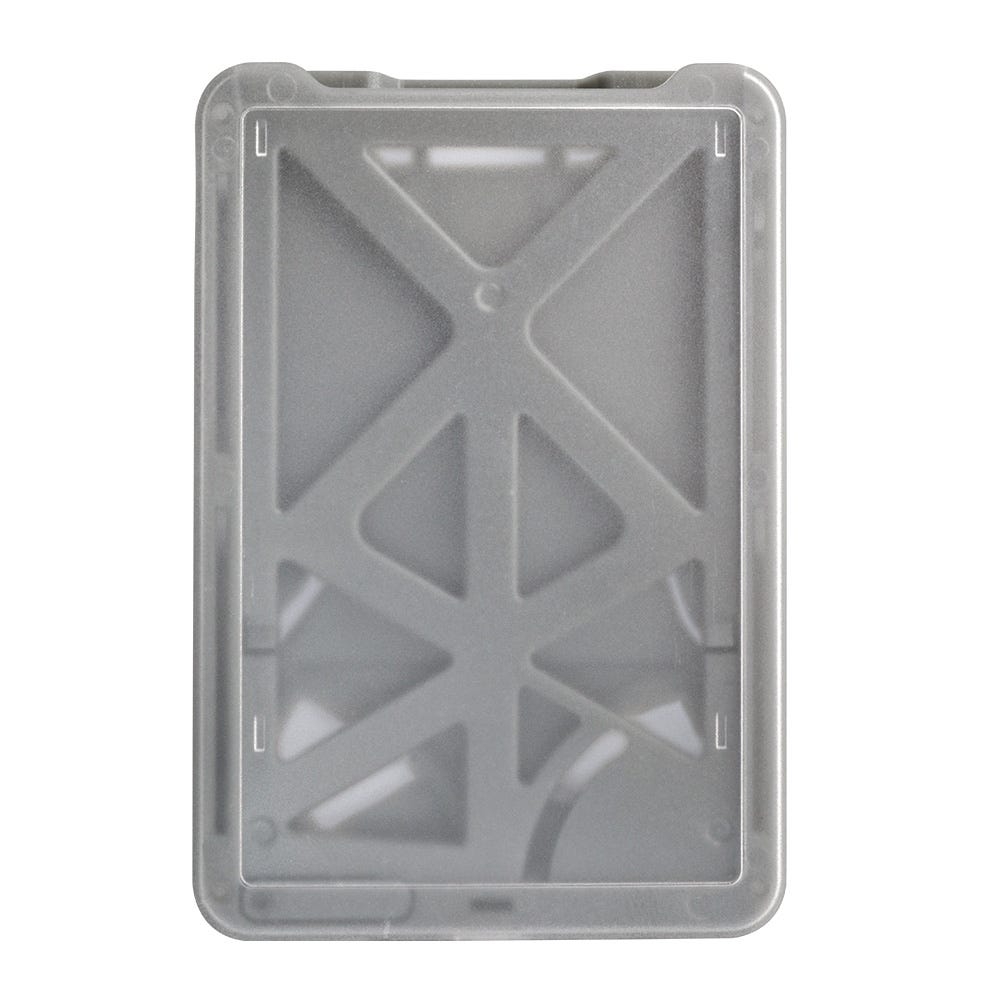 Gray Multi-Card - Vertical - Frosted Rigid Badge Holder - 50 per pack