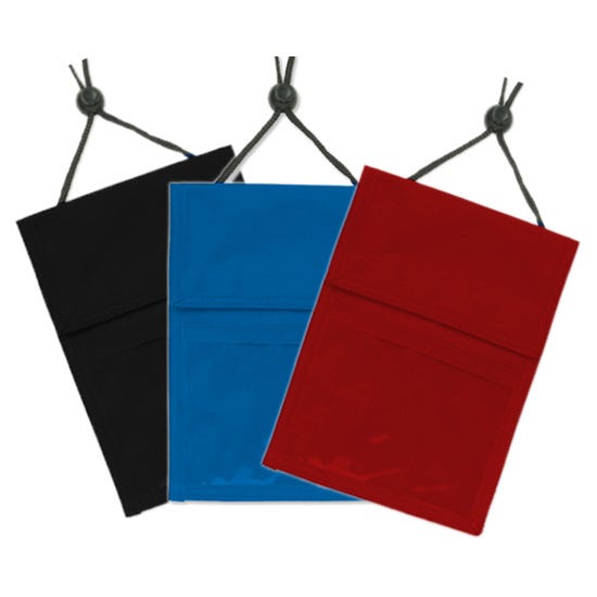 Custom Color Flexible Nylon Multi-Pocket Credential Wallet Holder - 100 per pack