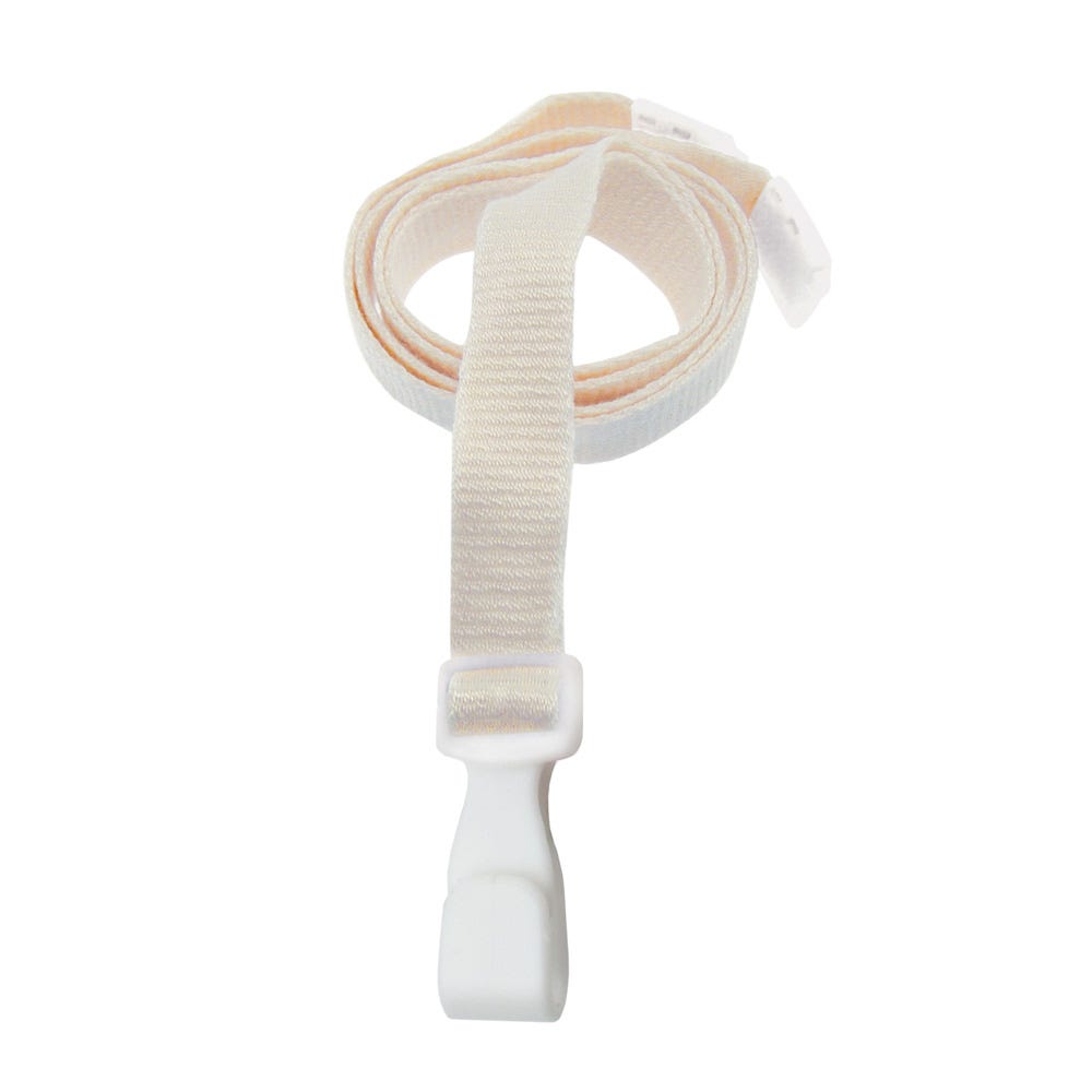 5/8'' Natural Earth-Friendly Bamboo Lanyard with Safety Breakaway & No-Twist Hook - 1000 per pack