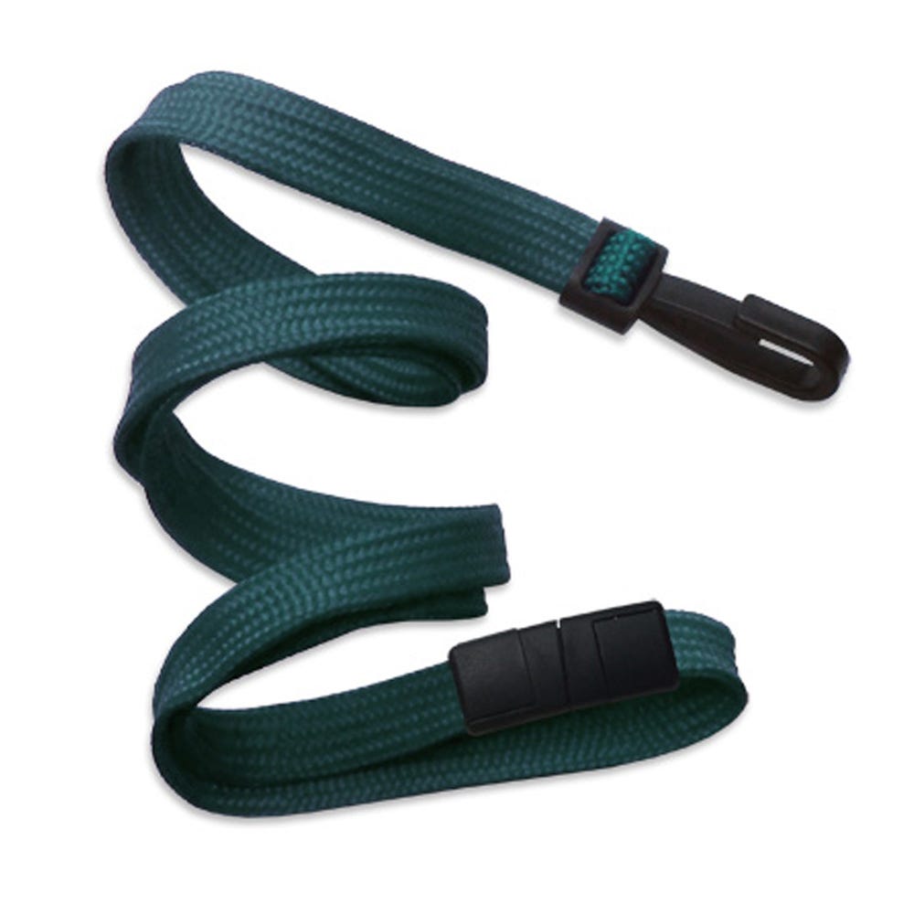 3/8 Teal Breakaway Lanyard with Narrow Plastic Hook - 1000 per pack