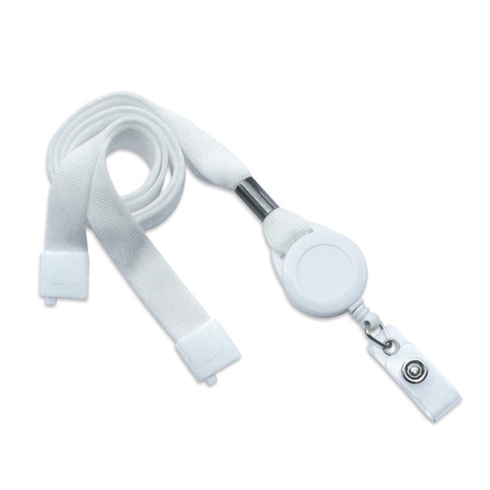 1.25'' Badge Reel with 5/8'' Breakaway Lanyard - Pack of 100