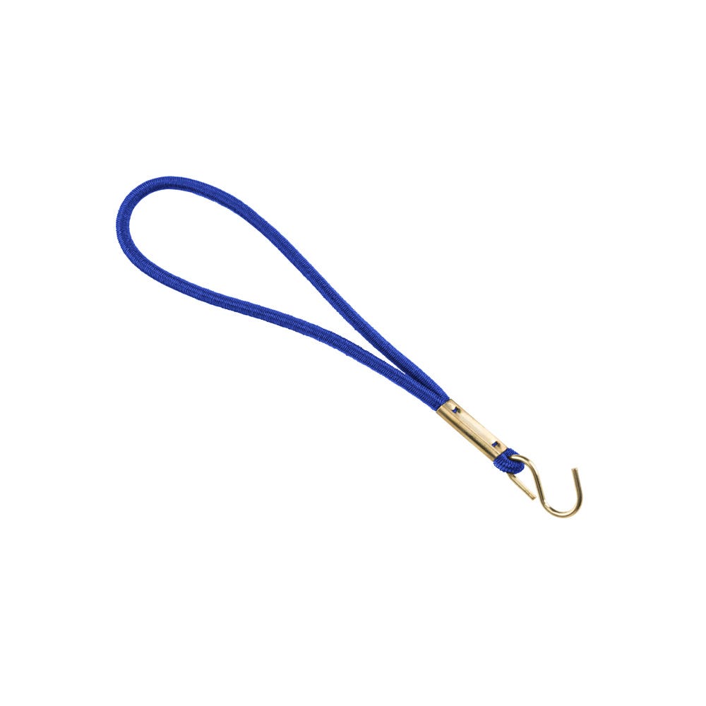 Blue Elastic Wristband w/ Brass ''S'' Hook - 300 per pack