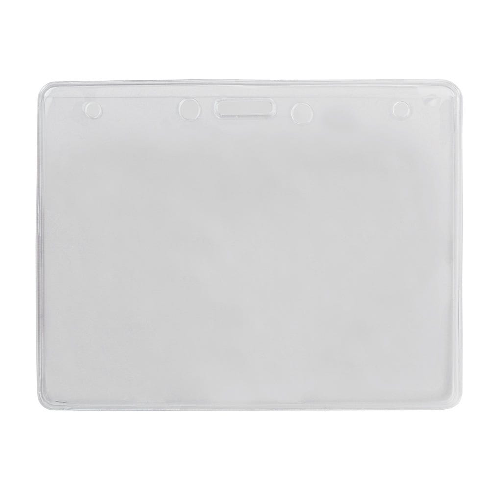 Clear Vinyl - Horizontal - Event Size Badge Holder - 100 per pack