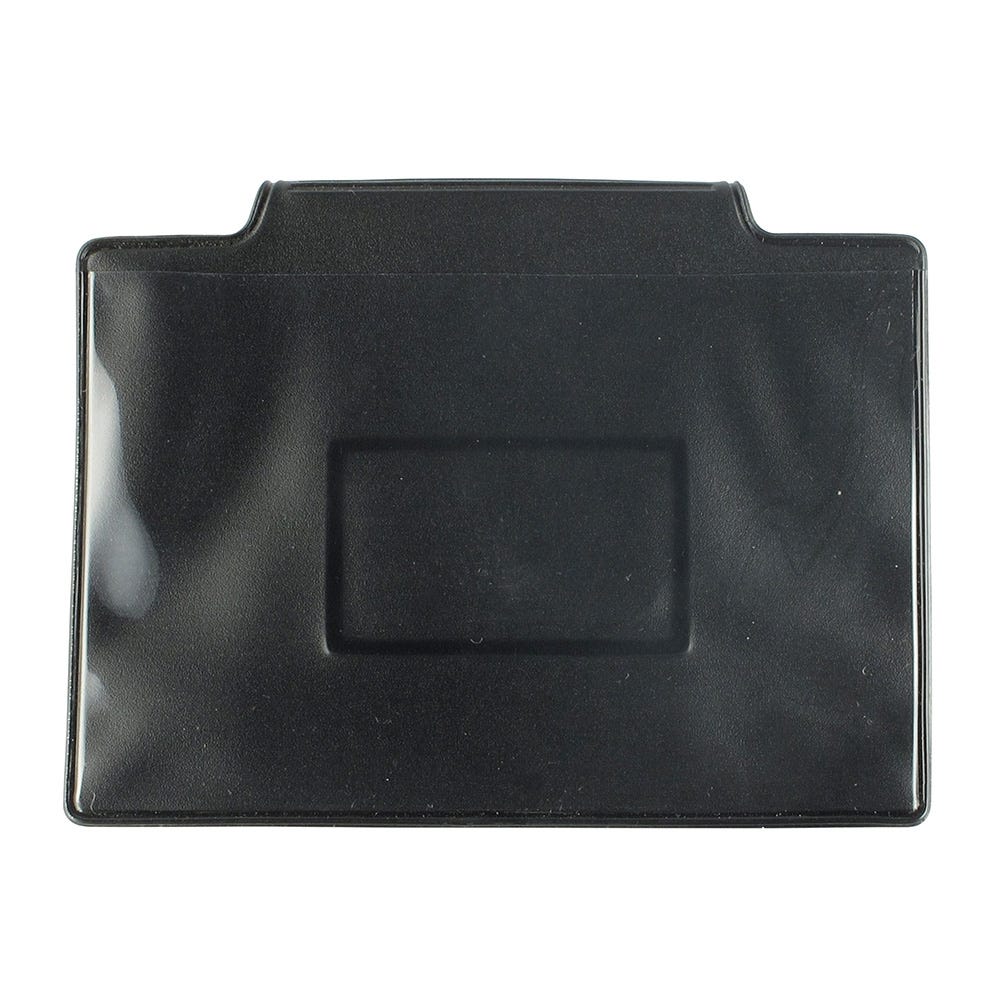 1-Pocket Magnetic - Horizontal - Black Vinyl Badge Holder - 50 per pack