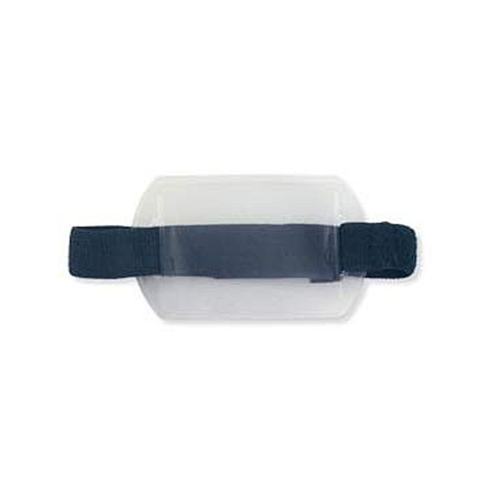 Arm Band - Horizontal - Clear Vinyl Badge Holder with Blue Strap - 25 per pack