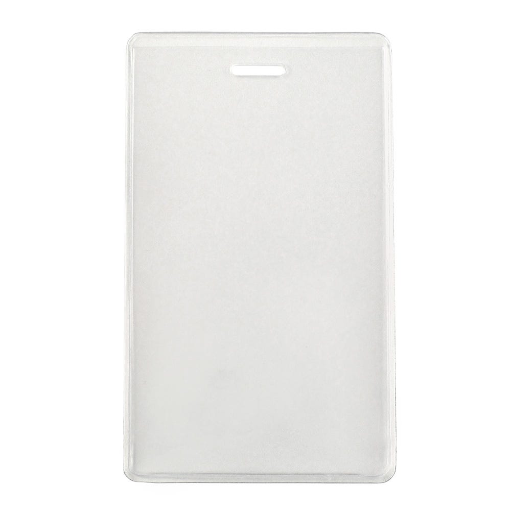 S-Series Anti-Print Transfer - Vertical - Clear Vinyl Proximity Card Holder - 100 per pack