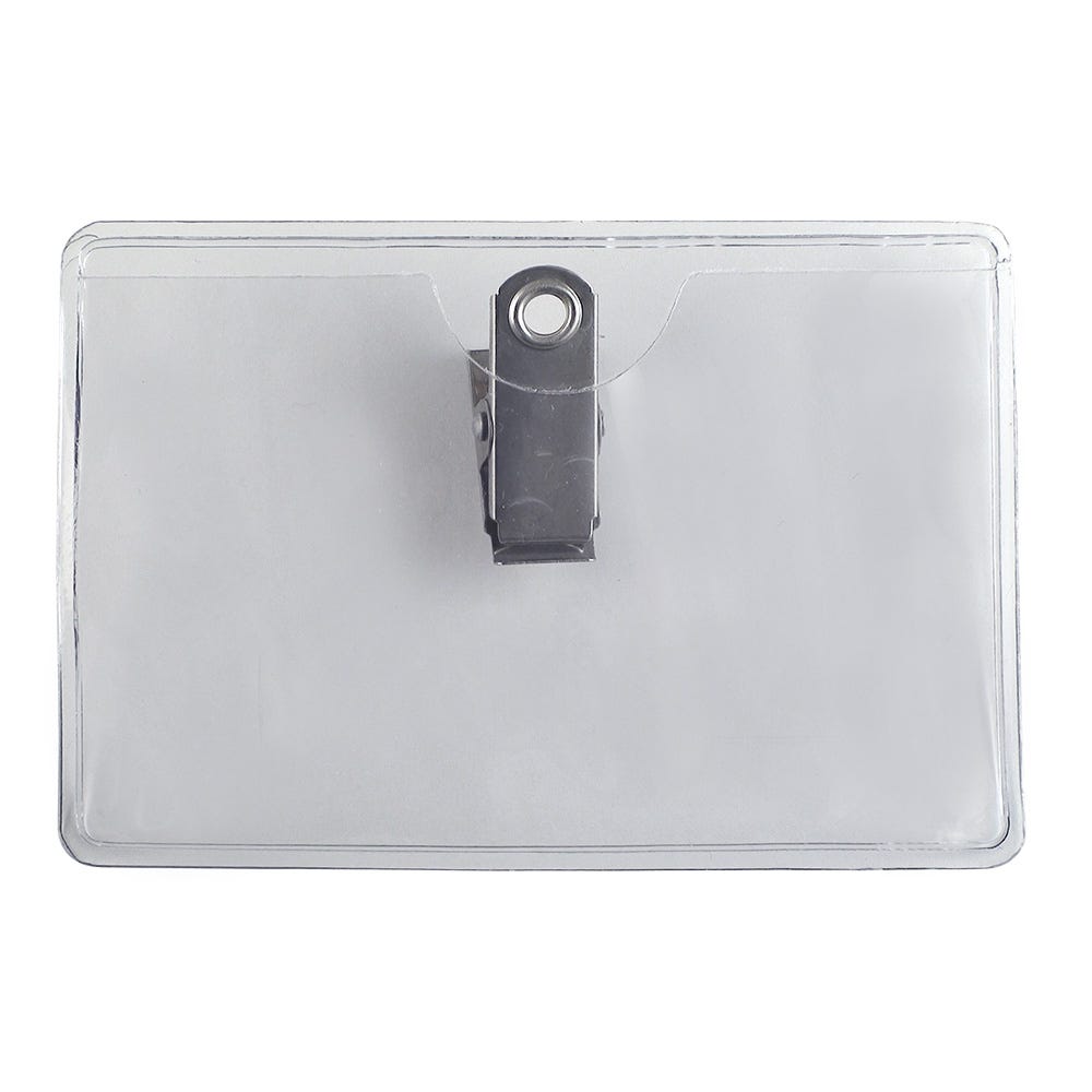 Premium Anti-Print Transfer Name Tag Holder - Horizontal