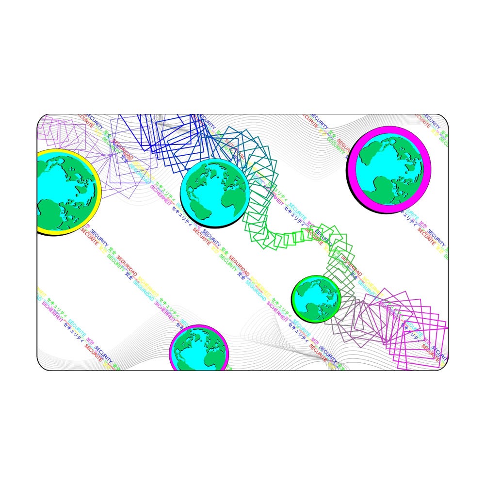 Entrust Datacard 508808-001 DuraGard OptiSelect Hologram Laminate, 0.6 mil, "Secure Globe" Full Card - 350 imprints