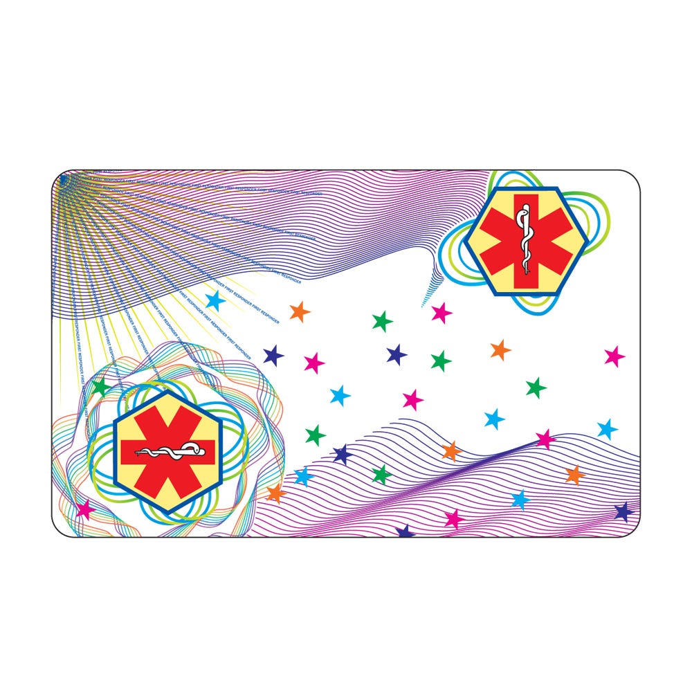 Entrust Datacard 508808-005 DuraGard OptiSelect Hologram Laminate, 0.6 mil, "First Responder" Full Card - 350 imprints
