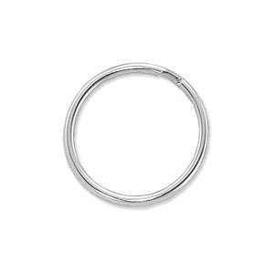 0.95'' Nickel-Plated Heat-Treated Steel Split Ring - 1000 Pack