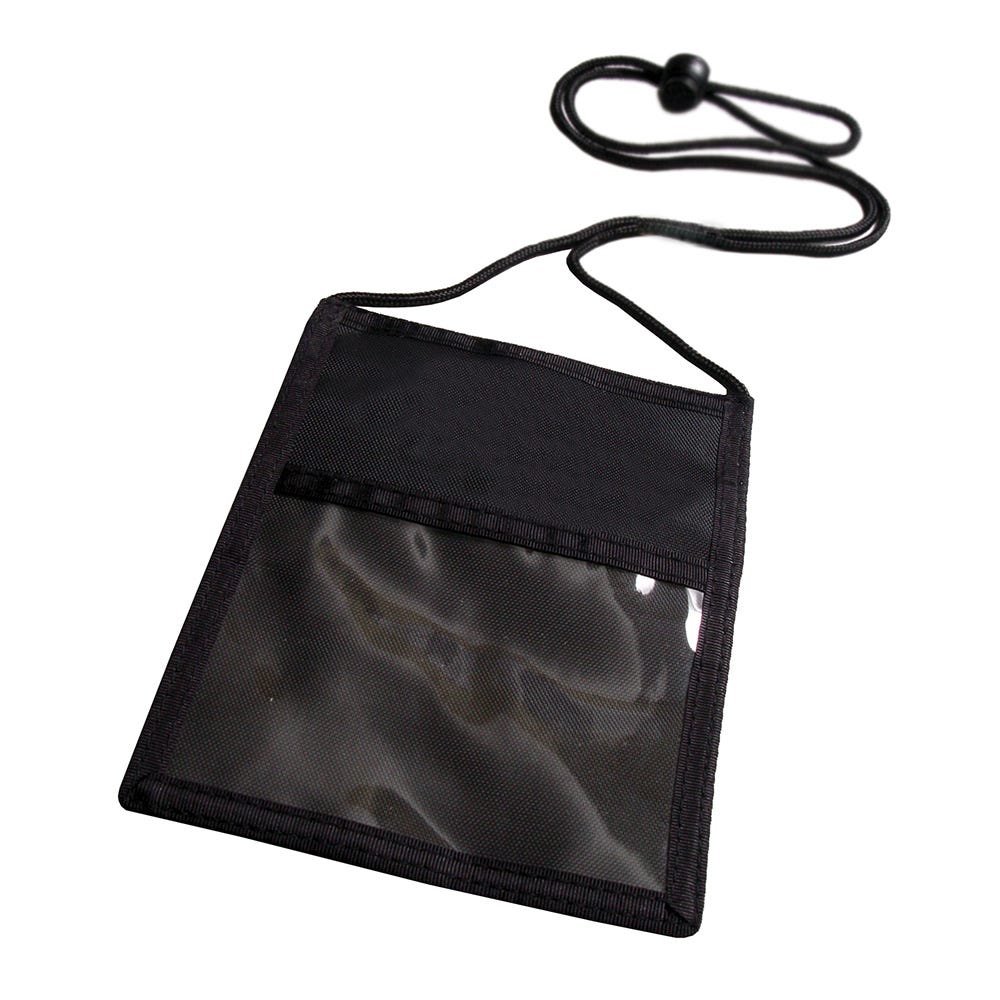 3-Pocket Credential Wallet Holder w/ Adjustable Neck Cord - 25 per pack