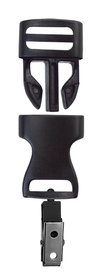 Detachable Buckle w/ Bulldog Clip