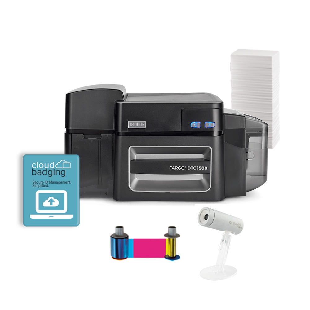 Fargo DTC1500 ID Card System Dual-Sided