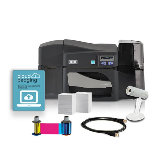 Fargo DTC4500e ID Card System Dual-Sided