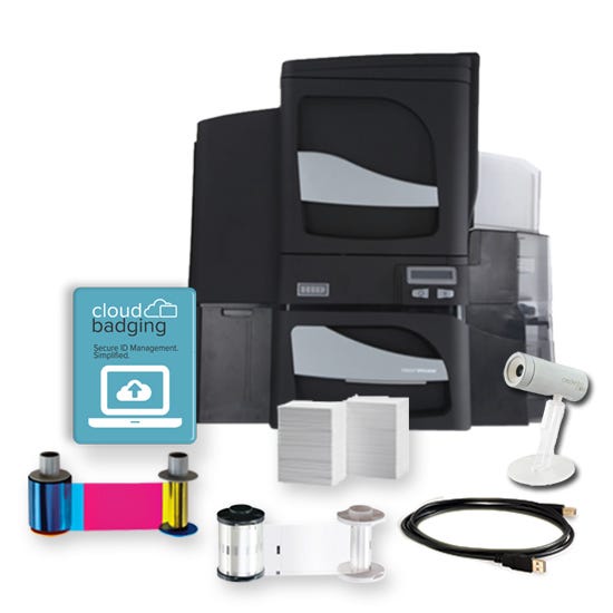 Fargo DTC4500e ID Card System Dual-Sided with Single-Sided Lamination