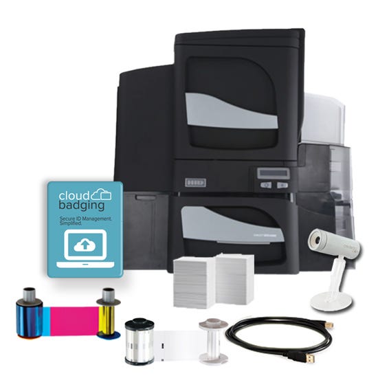 Fargo DTC4500e ID Card System Dual-Sided with Dual-Sided Lamination