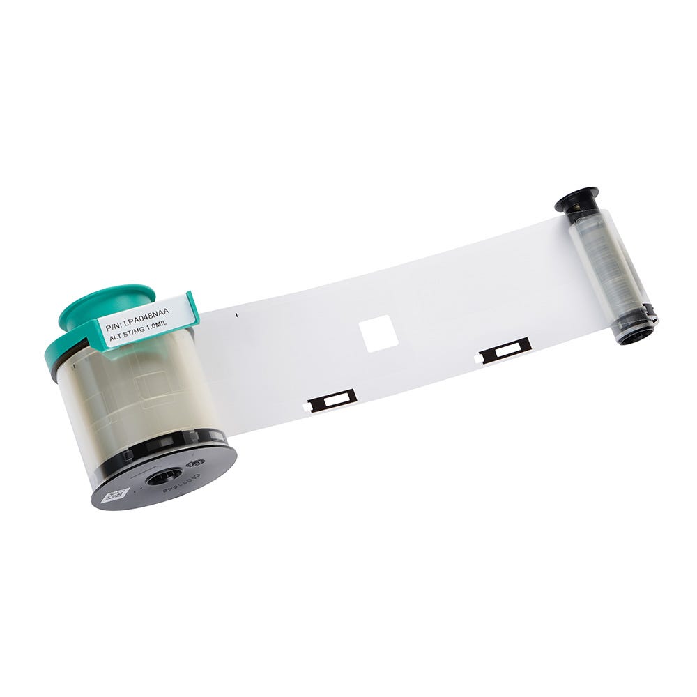 Evolis LPA048NAA 1.0 mil Alternate Clear Patch w/ Smart Card & Mag Stripe Cut Laminate - 600 imprint