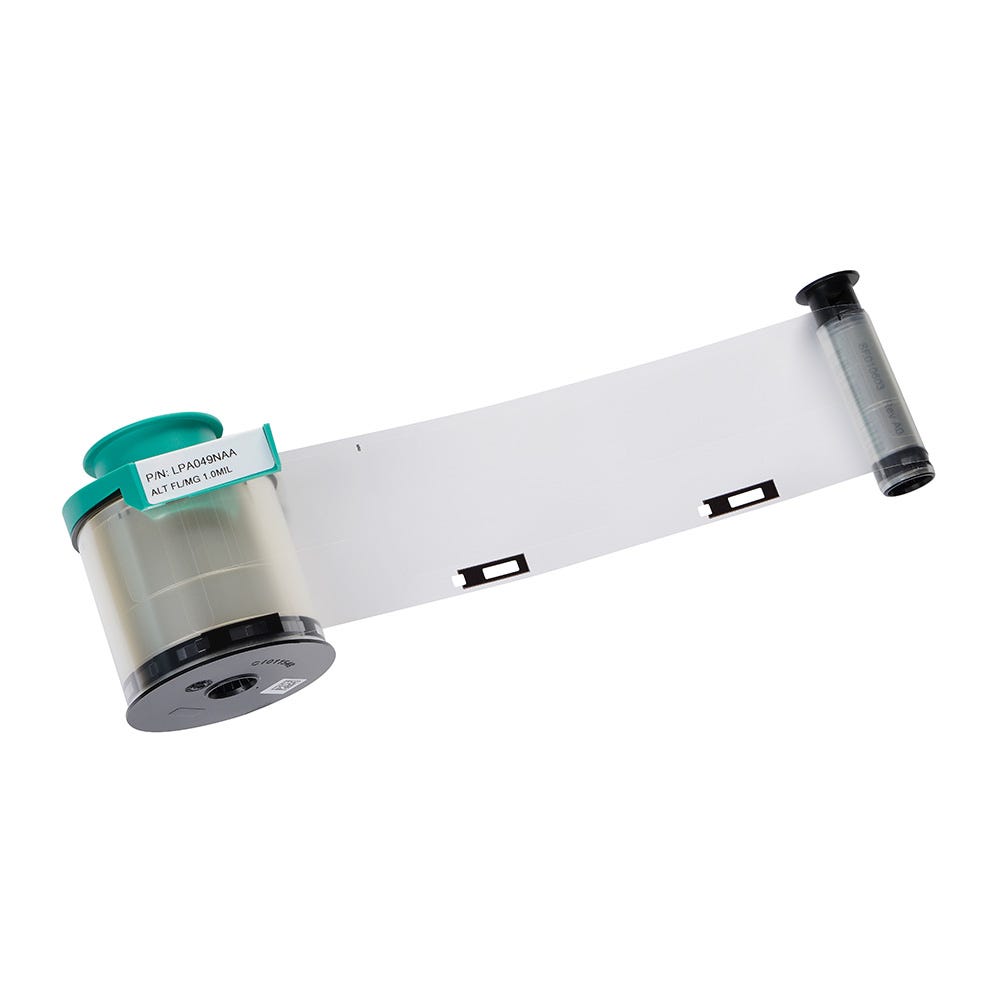Evolis LPA049NAA 1.0 mil Alternate Clear Patch with Mag Stripe Cut Laminate - 600 imprints