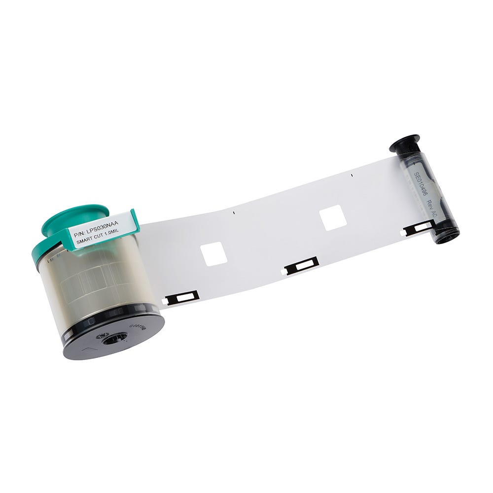 Evolis LPS030NAA 1.0 mil Clear Patch with Smart Cut Laminate - 600 imprints