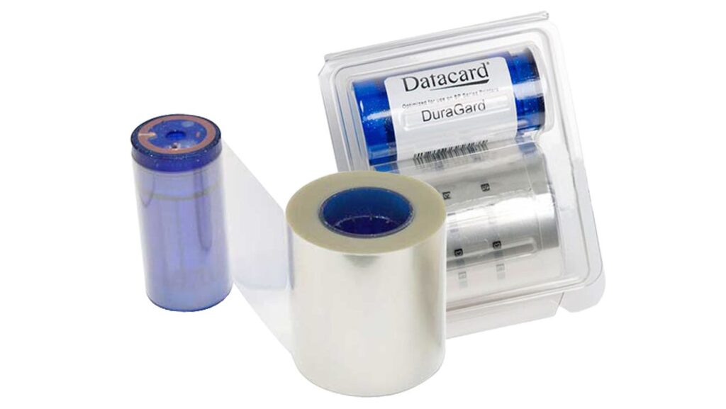 Entrust Datacard 508808-401 DuraGard OptiSelect Hologram Laminate, 0.6 mil, "Secure Globe" Magnetic Stripe - 350 imprints