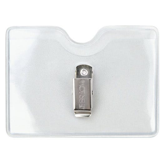 Clothing Friendly Horizontal Badge Holder - Qty 100