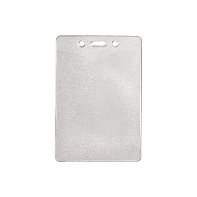 Orange Peel Texture - Vertical - Badge Holder w/ Slot & Chain Holes - 100 per pack