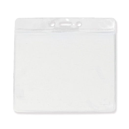 Clear Bar - Horizontal - Event Size - Clear Vinyl Badge Holder - 100 per pack