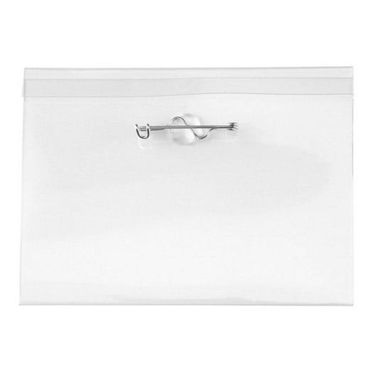 Clear Vinyl - Horizontal - Earth-Friendly Badge Holder - 100 per pack