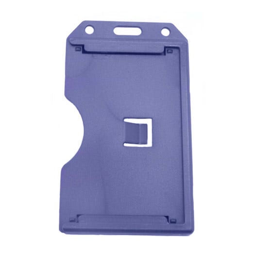 Blue Rigid Plastic - Vertical - 2-Sided Multi-Card Holder - 50 pack