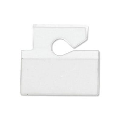 Clear Rigid Vinyl Horizontal Vehicle ID Hang Tag - 100 per pack