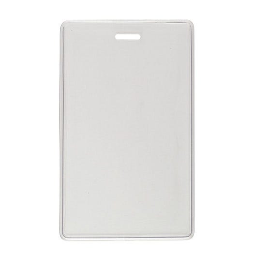 Clear Vinyl - Vertical - "Lock-In" Proximity Badge Holder - 100 per pack