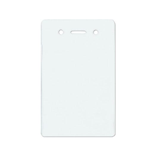 Clear Vinyl - Vertical - Proximity Badge Holder w/ Slot & Chain Holes - 100 per pack