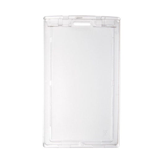 Frosted Rigid Poly Locking Vertical Badge Holder - 100 per pack