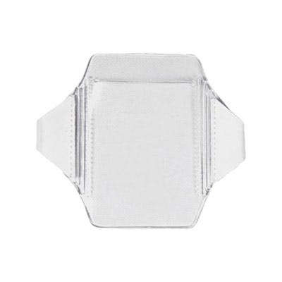100 Horizontal Arm Band Badge Holders in Clear Vinyl