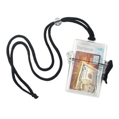 Water Resistant Multi-Card Badge Holder w/ Adjustable Lanyard - Qty 50