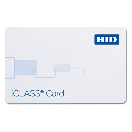 HID 200X Corporate 1000 iClass Contactless Smart Cards - PVC - PROGRAMMED - Qty. 100