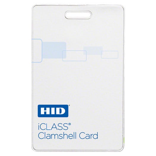 HID 208X Corporate 1000 iClass ClamShell Cards - PROGRAMMED - Qty. 100