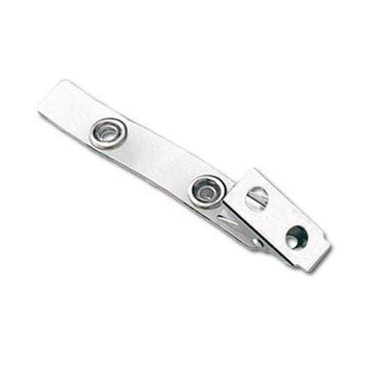 2.75" Clear Vinyl 2-Hole Strap Clip - 25 per pack