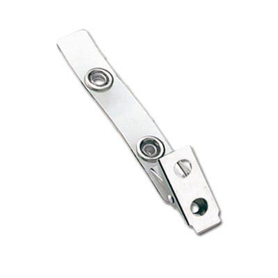 2.75'' Clear Earth-Friendly Badge Clip - 100 per pack
