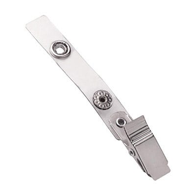 2.75'' Clear Vinyl Knurled Badge Clip - 100 per pack